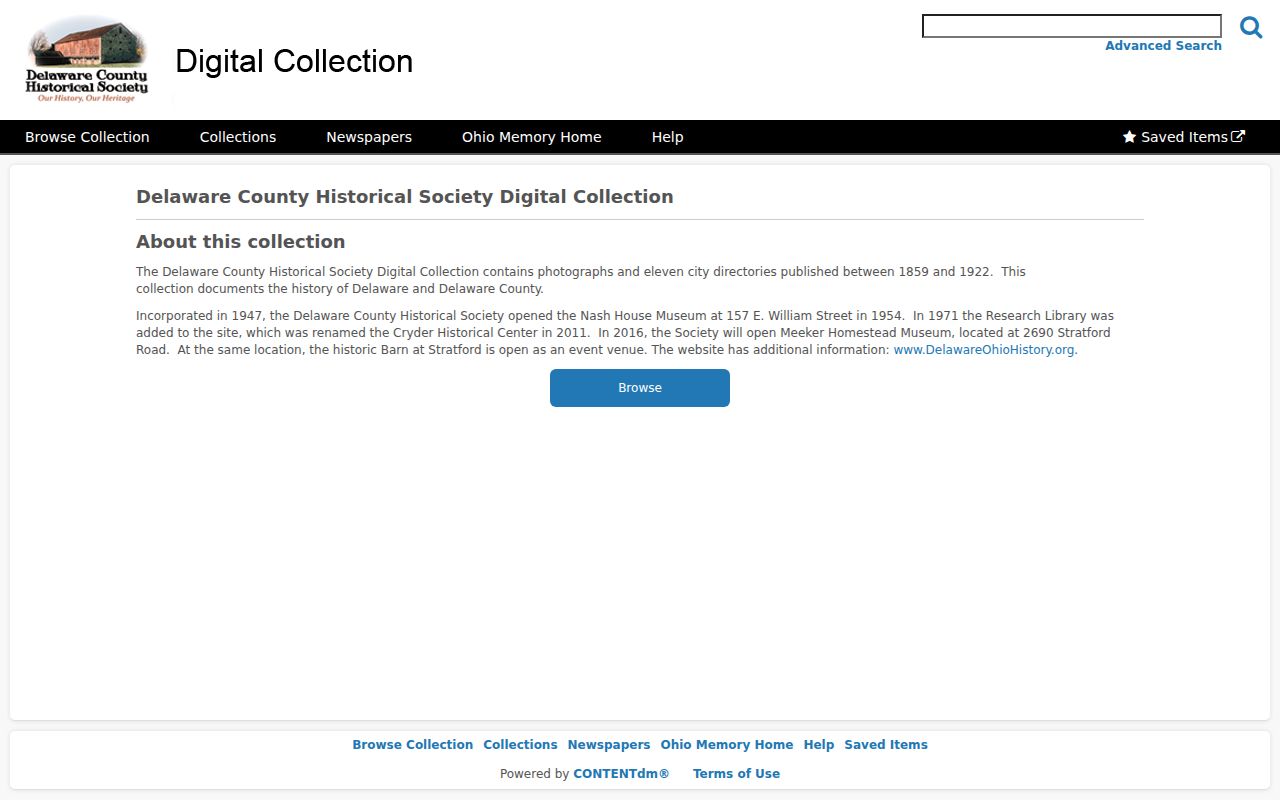 Liberty Township city directory collection on Ohio Memory