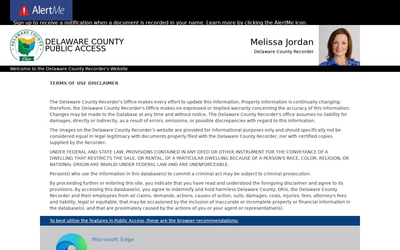 Liberty Township previous residents deed-chain search in Recorder PAX