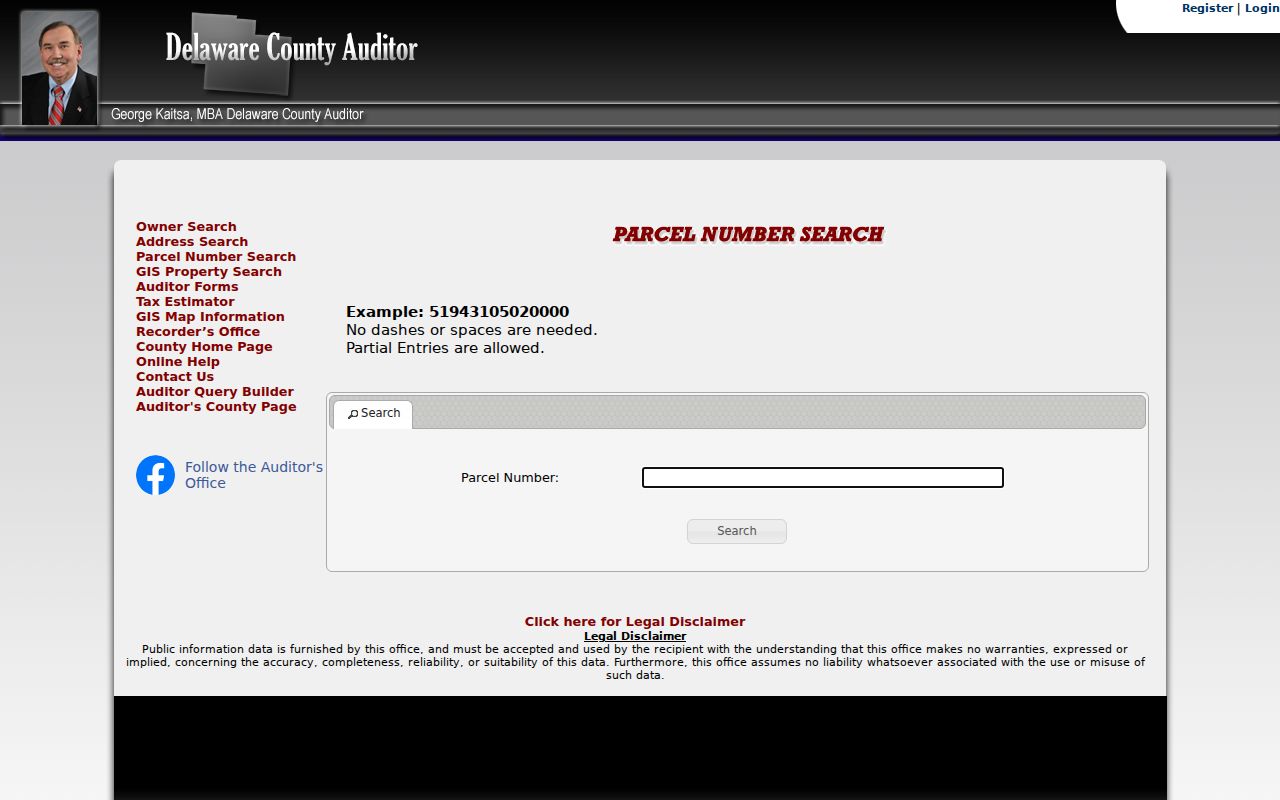 Liberty Township street directory Delaware County parcel number search