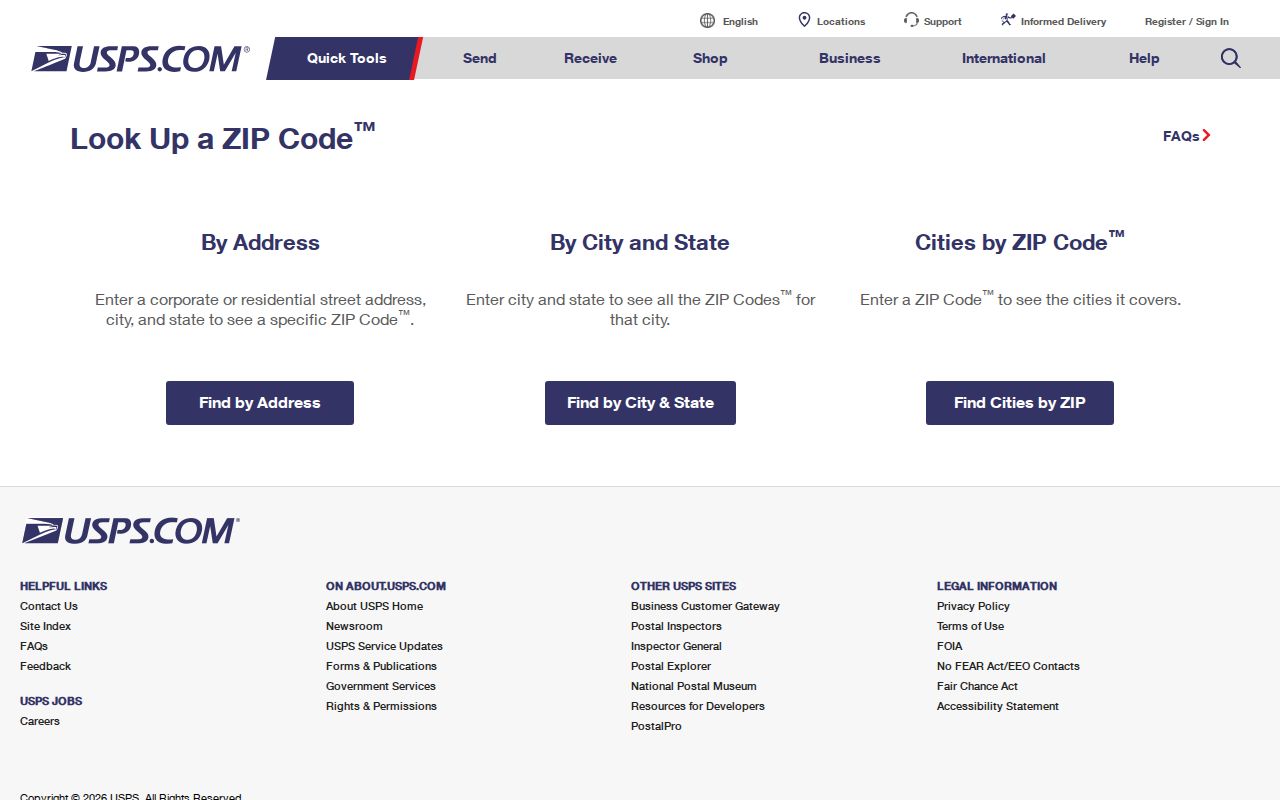 Liberty Township ZIP code directory USPS ZIP Code Lookup